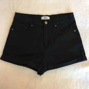Black high waisted shorts